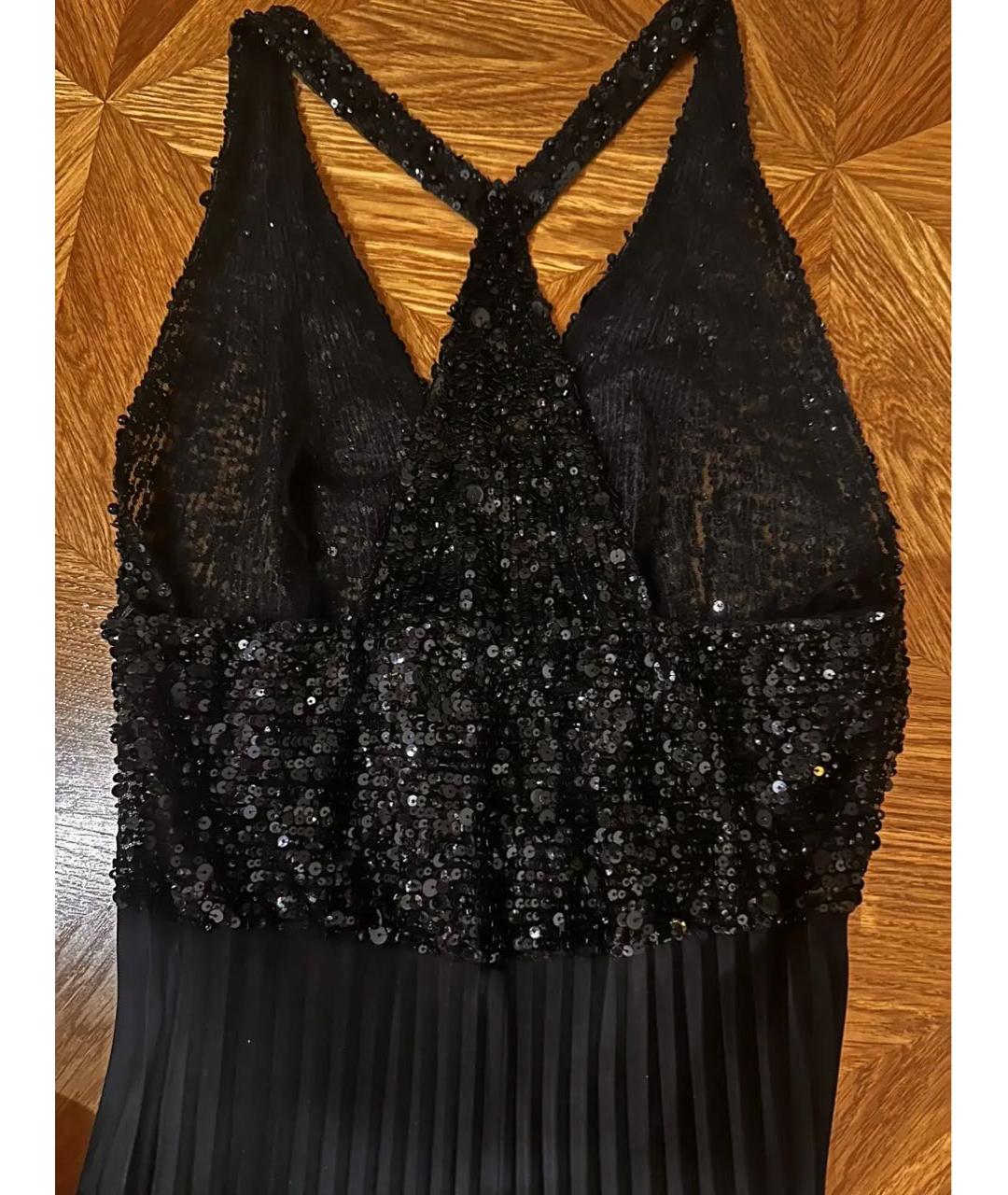 ELIE SAAB Черное шелковое коктейльное платье, фото 5