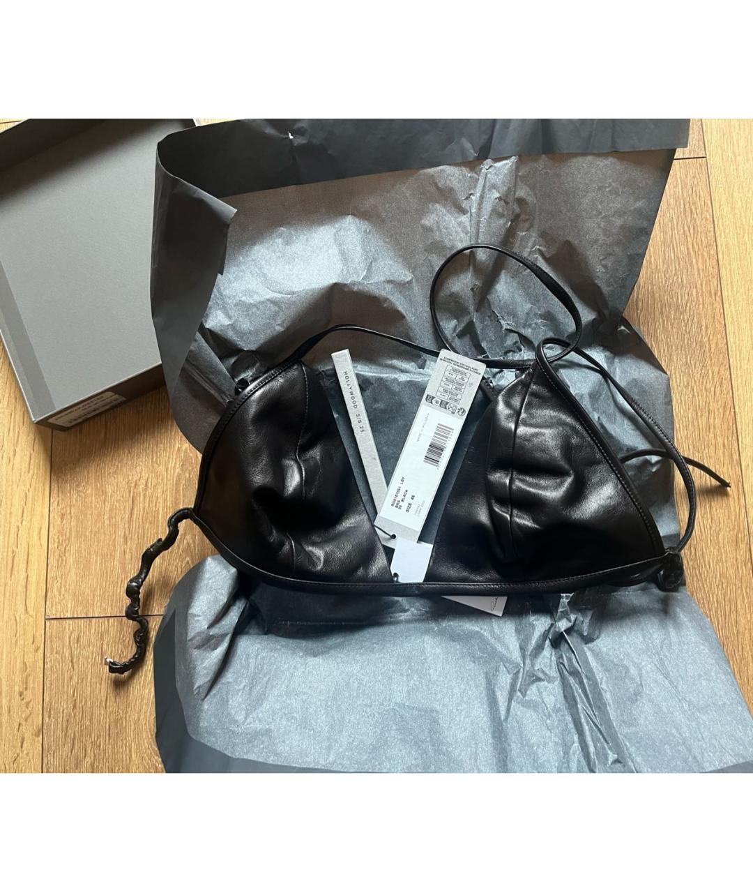 RICK OWENS Черный бюстгалтеры, фото 3