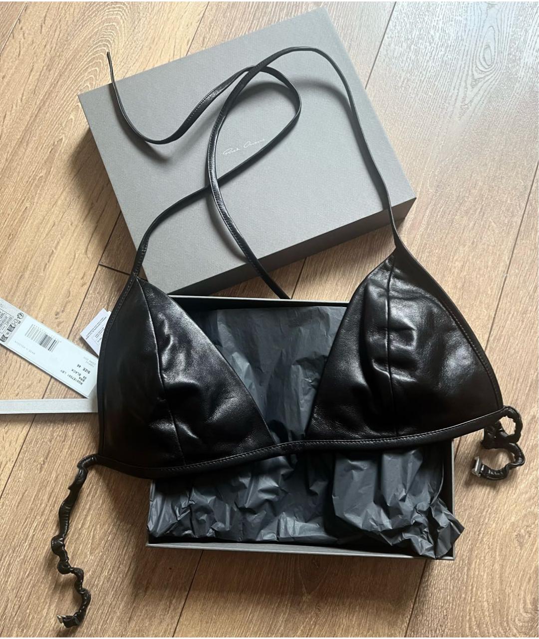 RICK OWENS Черный бюстгалтеры, фото 3