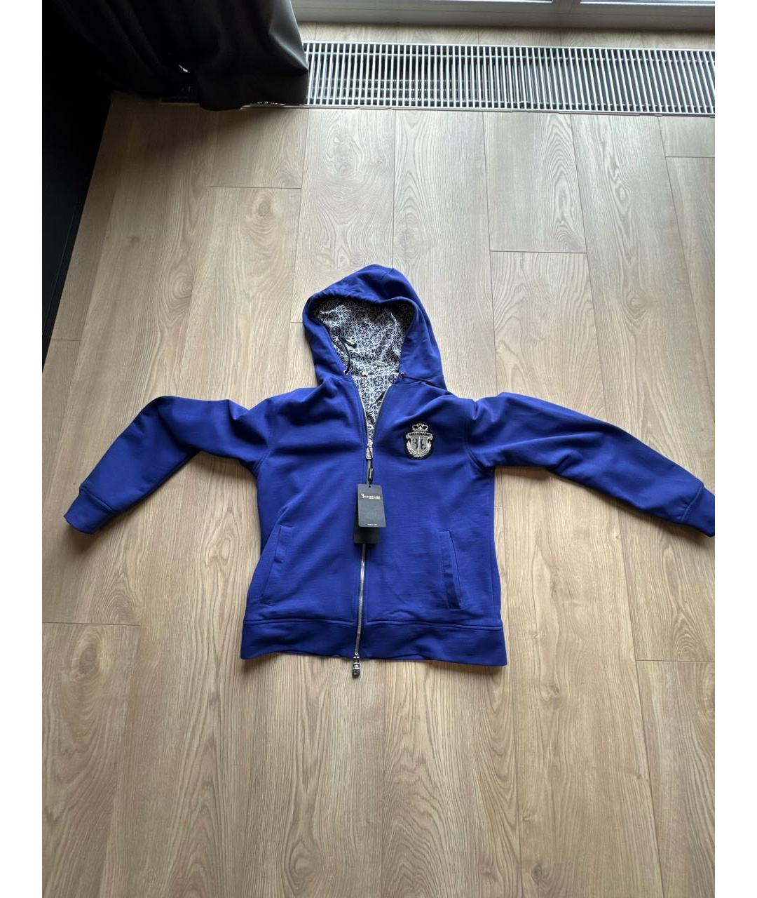 BILLIONAIRE Синий хлопко-эластановый спортивный костюм, фото 3