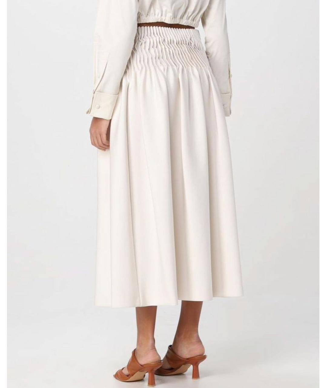 MAX MARA Бежевая юбка миди, фото 2