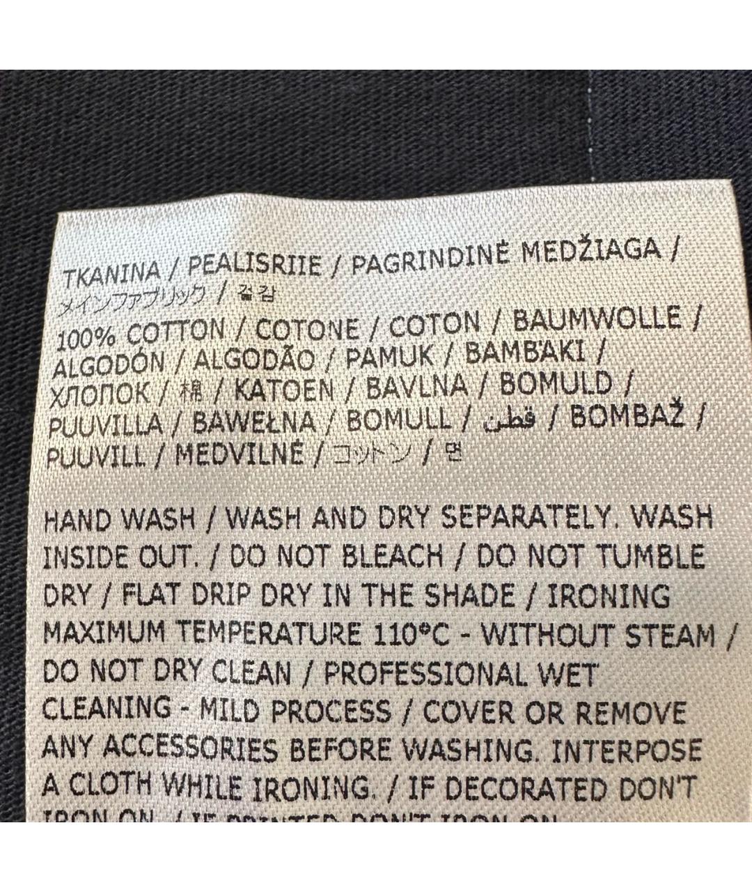 JIL SANDER Темно-синяя хлопковая футболка, фото 6