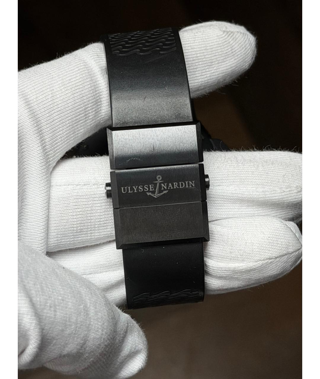 Ulysse Nardin Черные стальные часы, фото 8