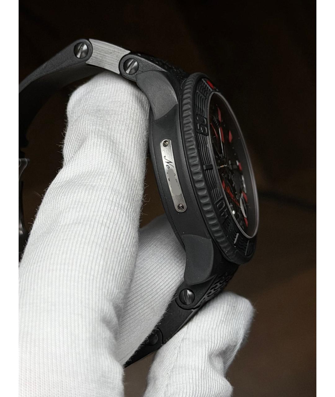 Ulysse Nardin Черные стальные часы, фото 4