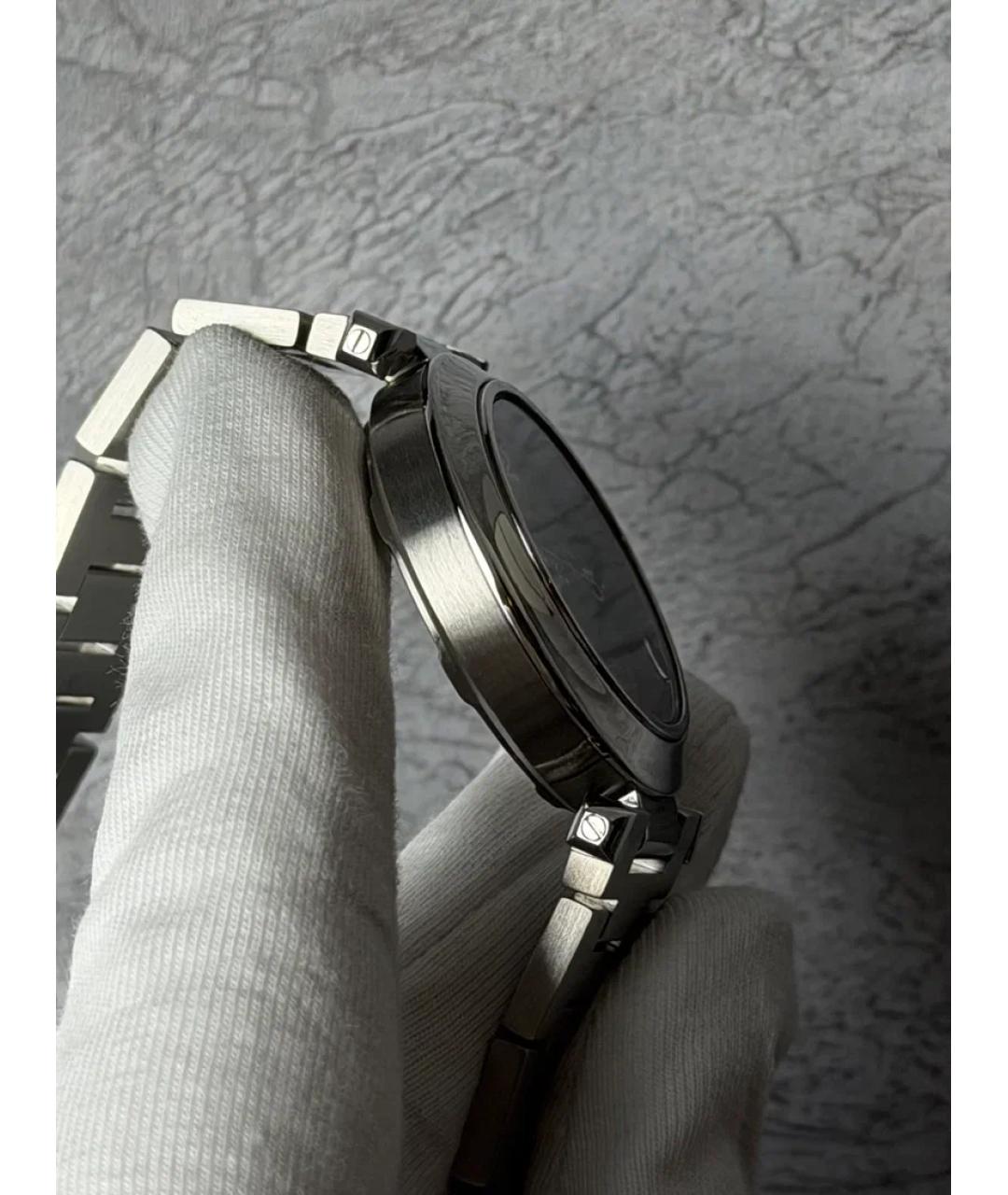 CARTIER Черные металлические часы, фото 4