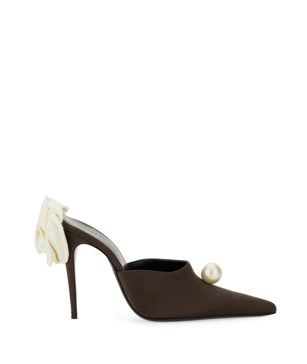 MAGDA BUTRYM Коричневые текстильные мюли, фото 1