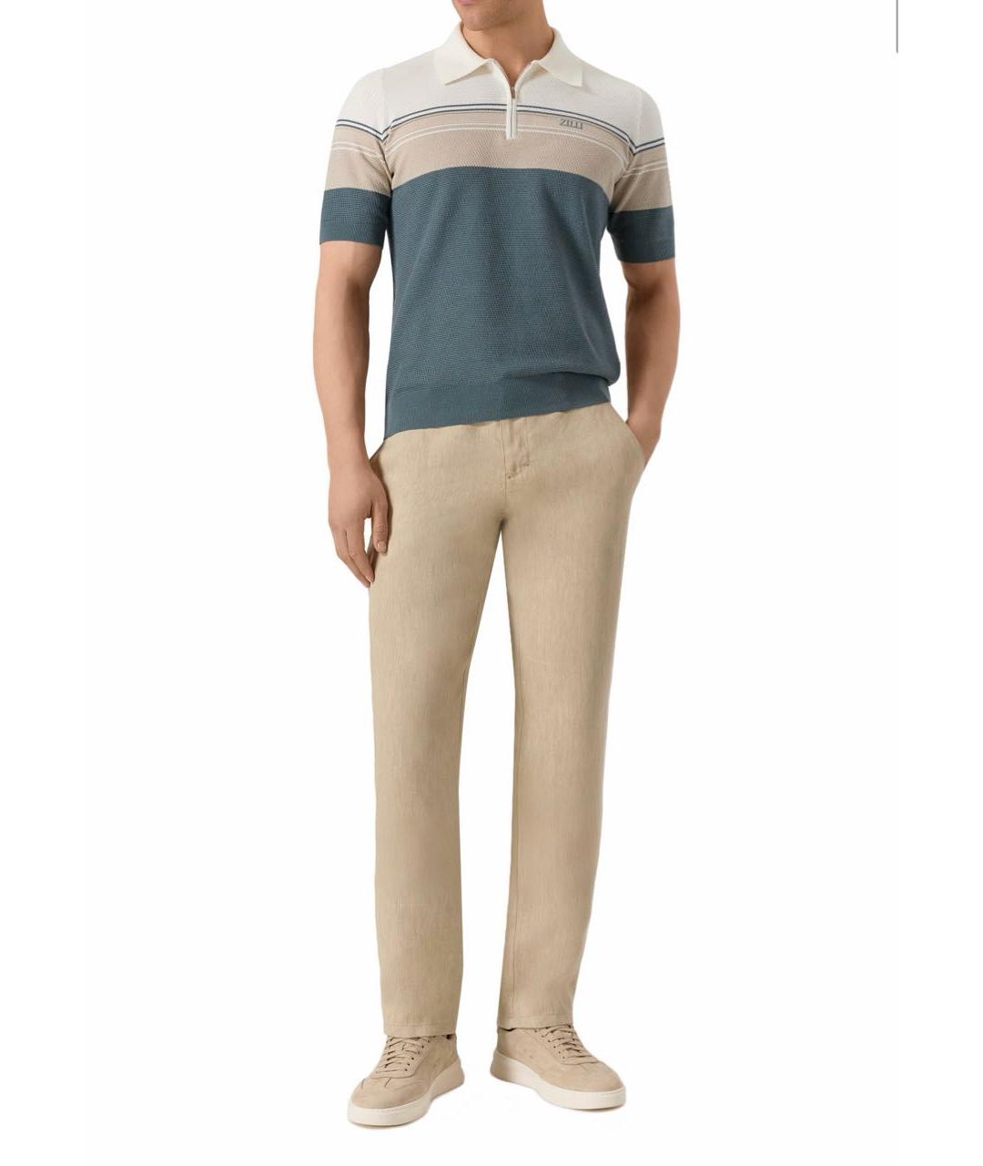 ZILLI Хлопковое поло с коротким рукавом, фото 6