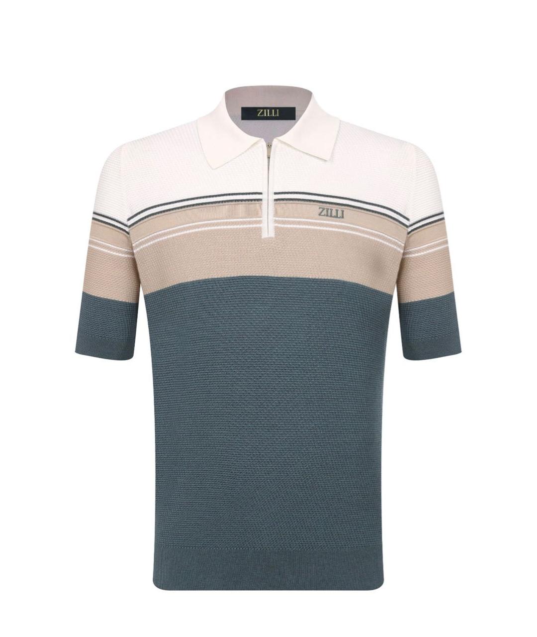 ZILLI Хлопковое поло с коротким рукавом, фото 7