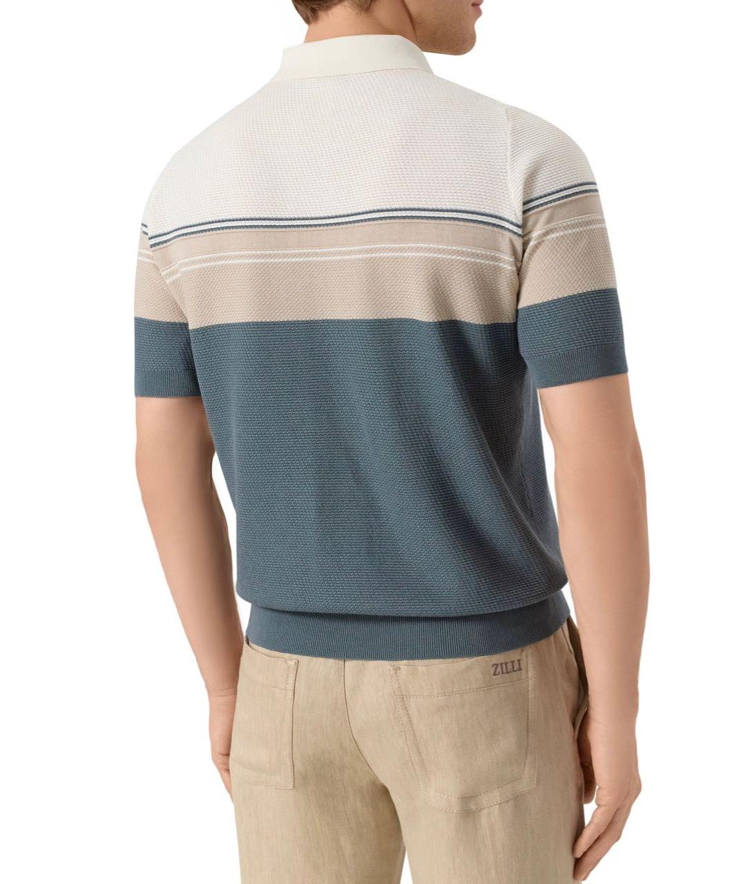 ZILLI Хлопковое поло с коротким рукавом, фото 3
