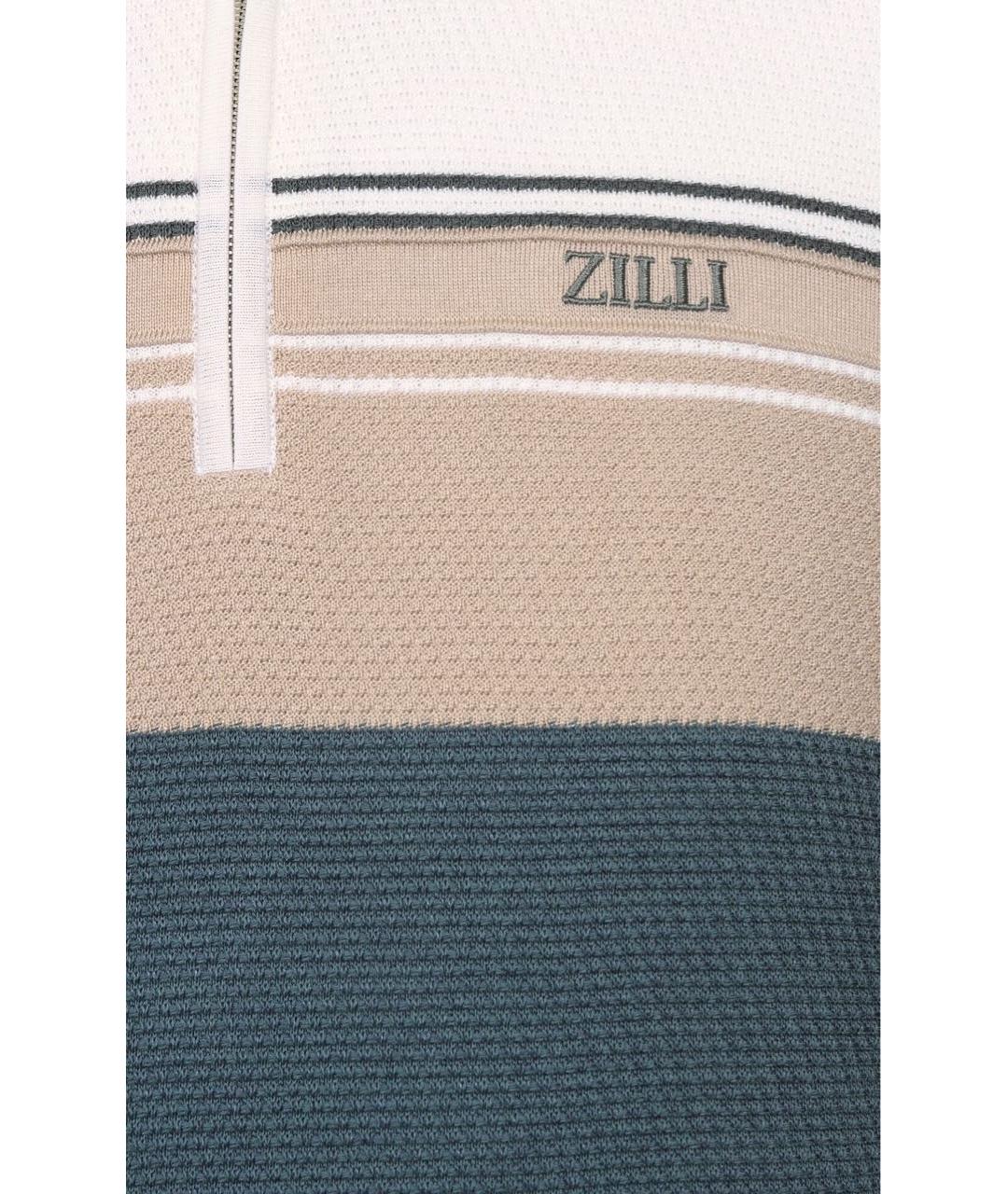 ZILLI Хлопковое поло с коротким рукавом, фото 5