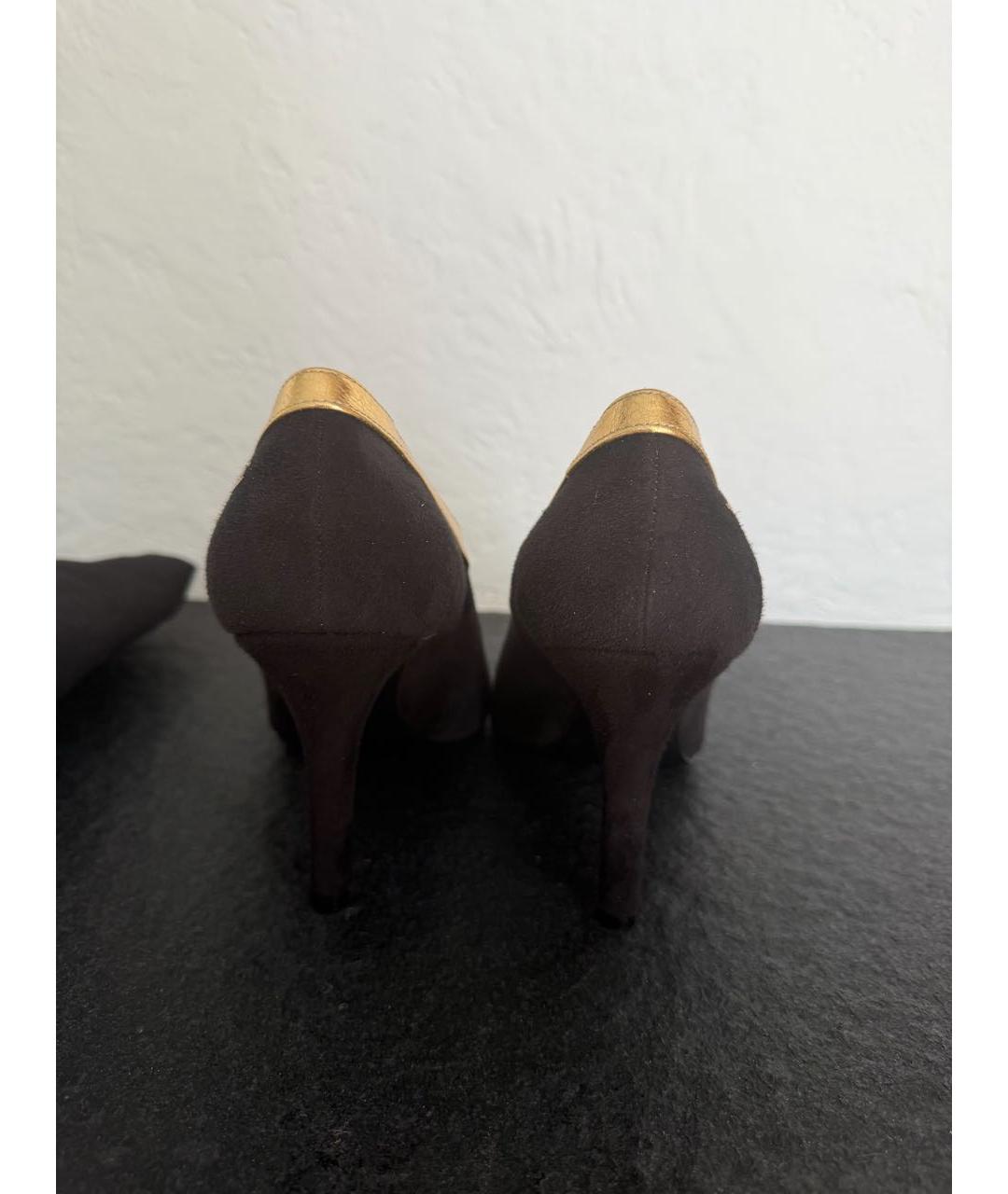 CHANEL Черные замшевые туфли, фото 3
