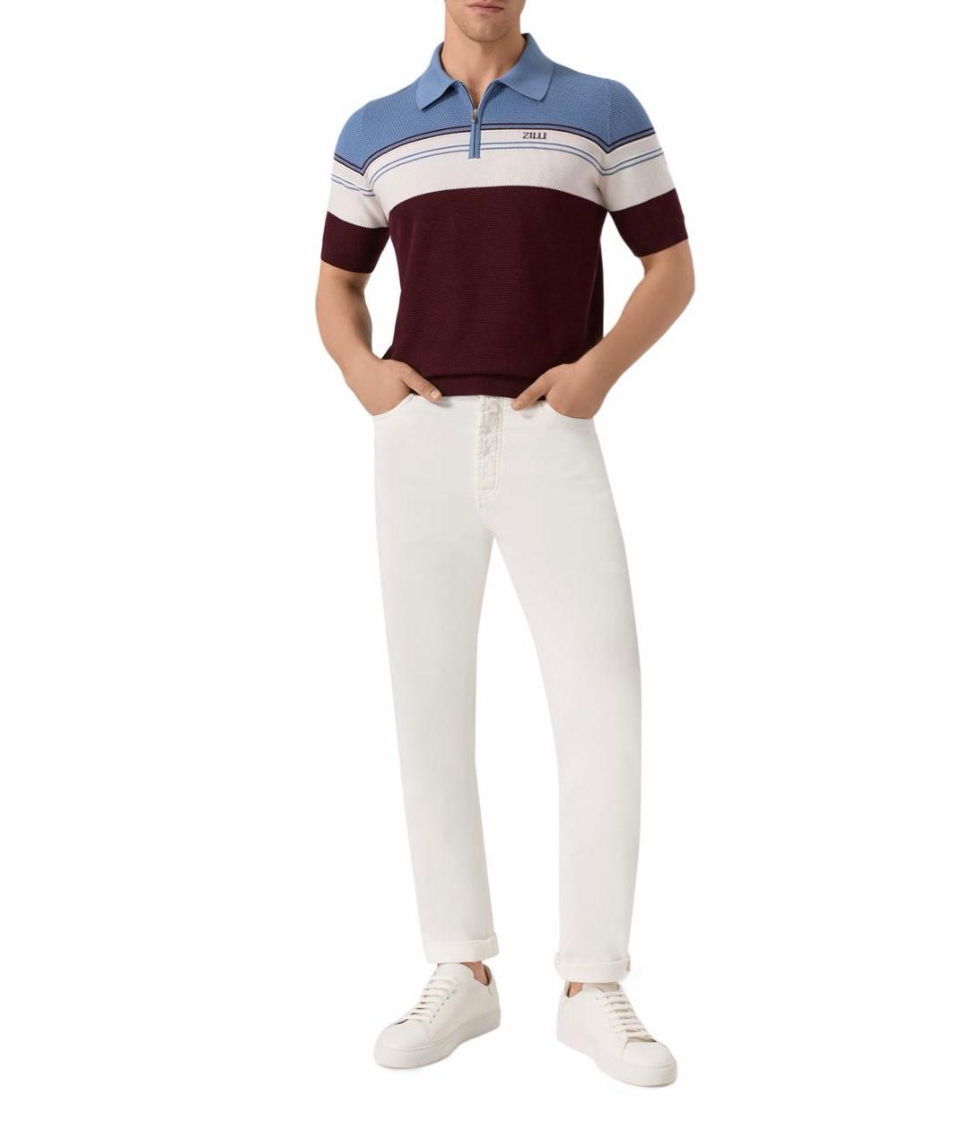 ZILLI Хлопковое поло с коротким рукавом, фото 6