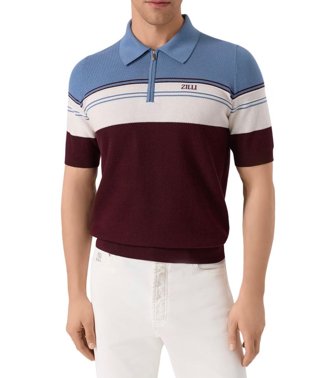 ZILLI Хлопковое поло с коротким рукавом, фото 2
