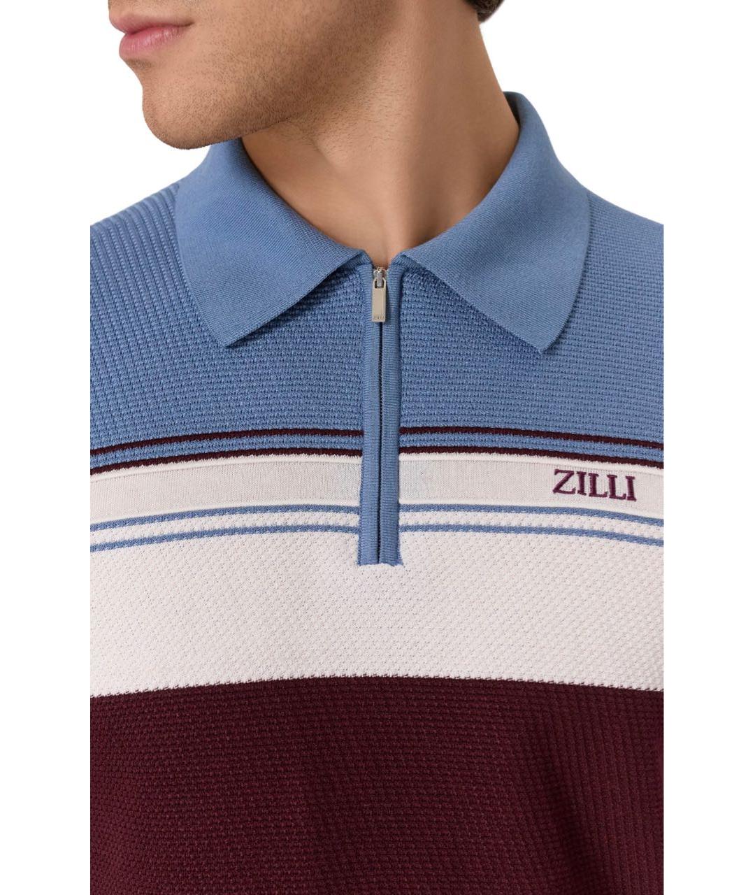 ZILLI Хлопковое поло с коротким рукавом, фото 4