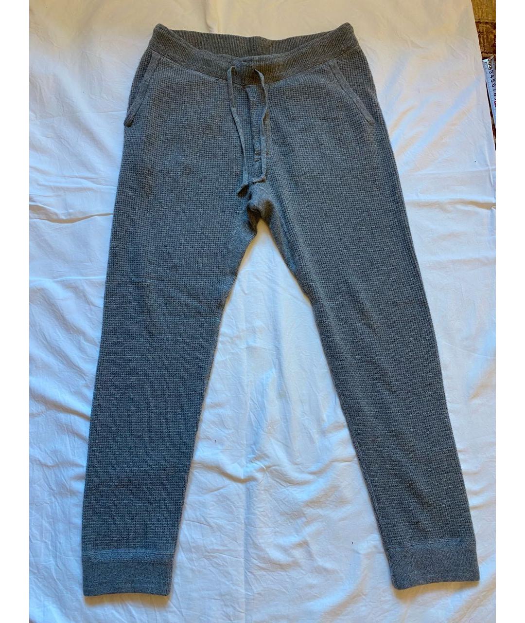 POLO RALPH LAUREN Серые кашемировые повседневные брюки, фото 8