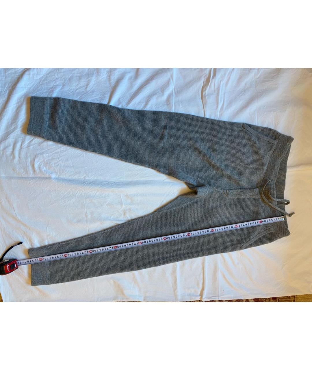 POLO RALPH LAUREN Серые кашемировые повседневные брюки, фото 6