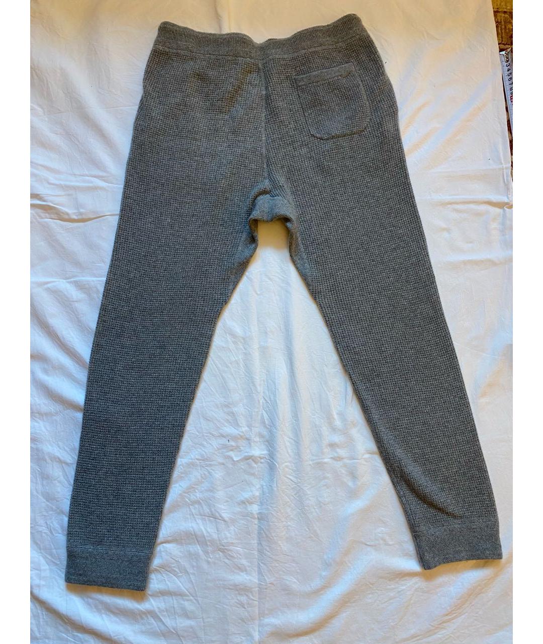 POLO RALPH LAUREN Серые кашемировые повседневные брюки, фото 2