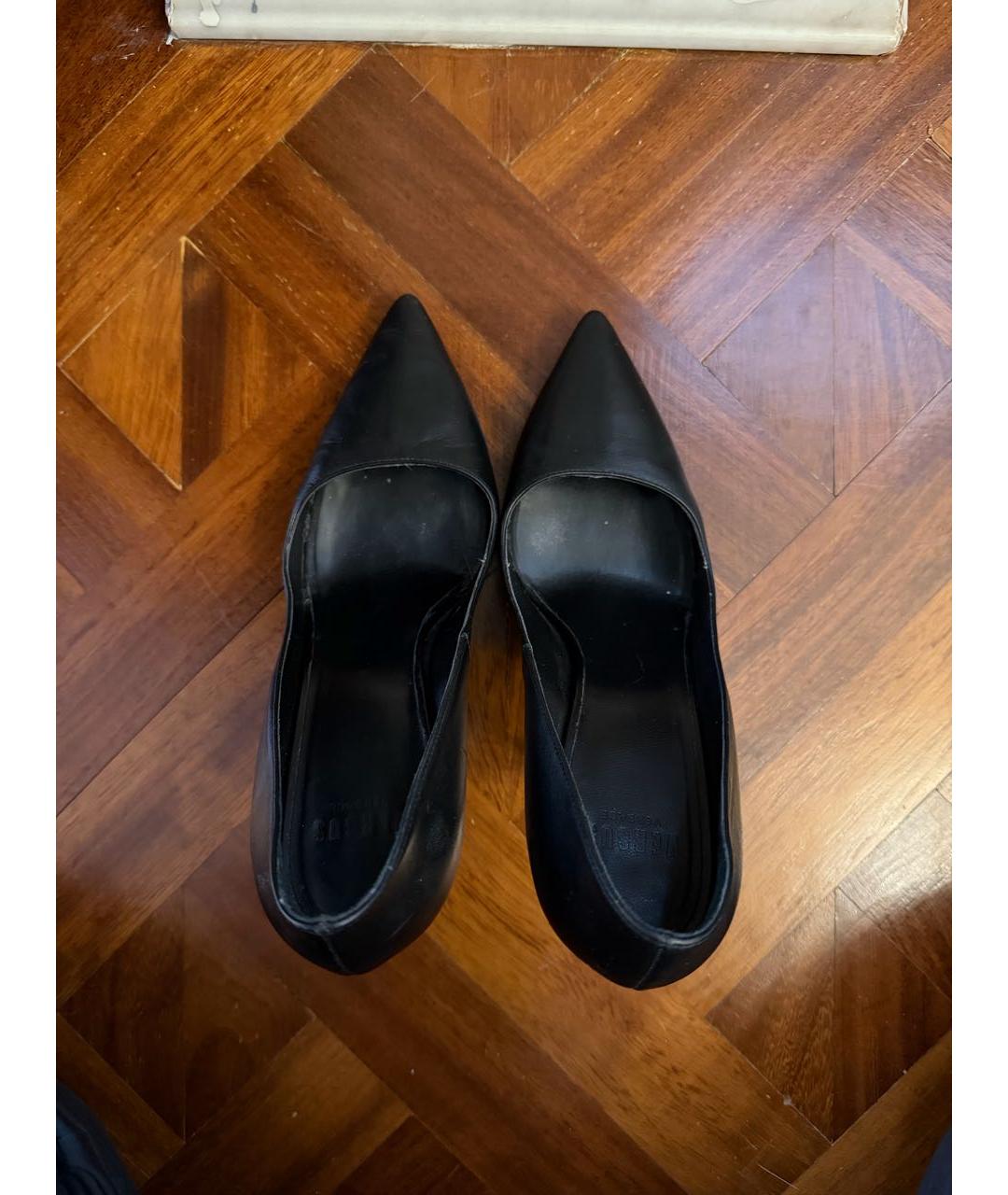VERSUS VERSACE Черные кожаные туфли, фото 3
