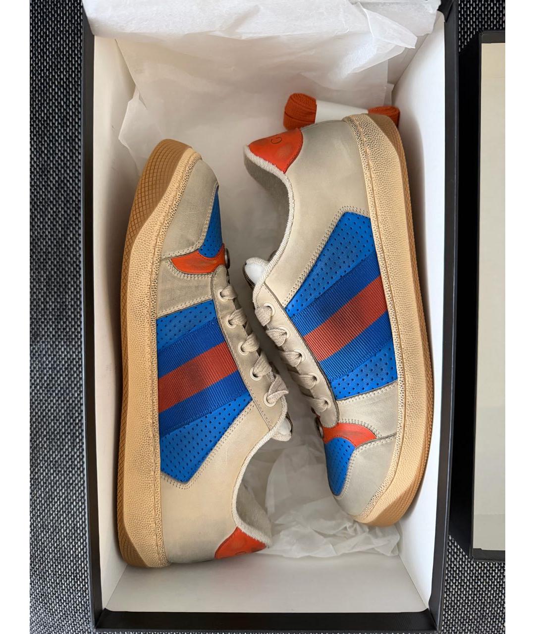 GUCCI Мульти низкие кроссовки / кеды, фото 2