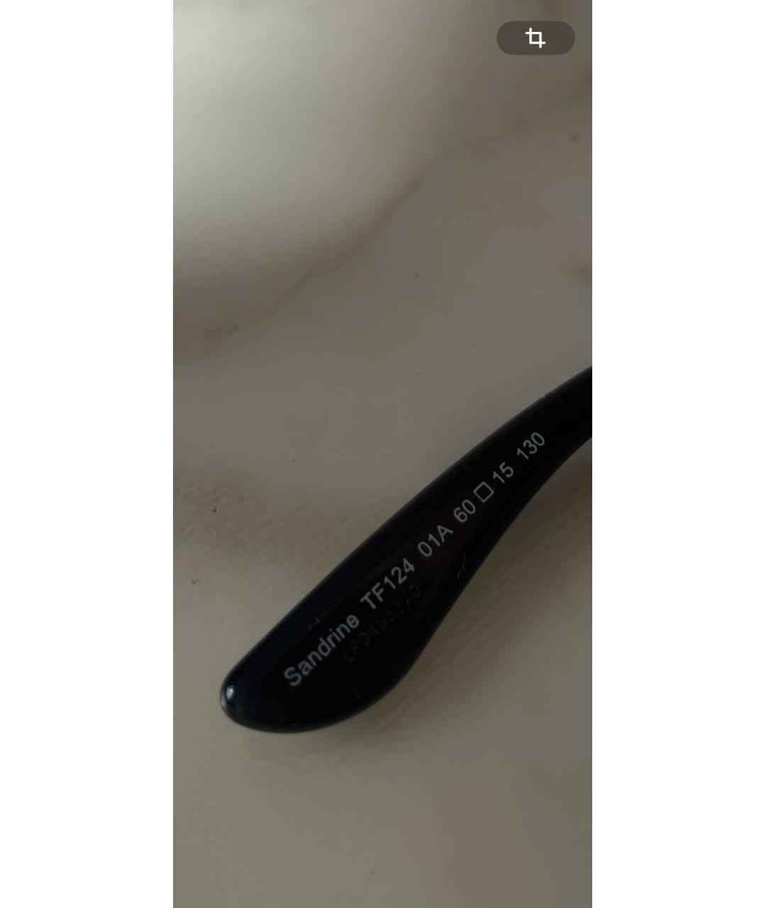 TOM FORD Черные пластиковые солнцезащитные очки, фото 7