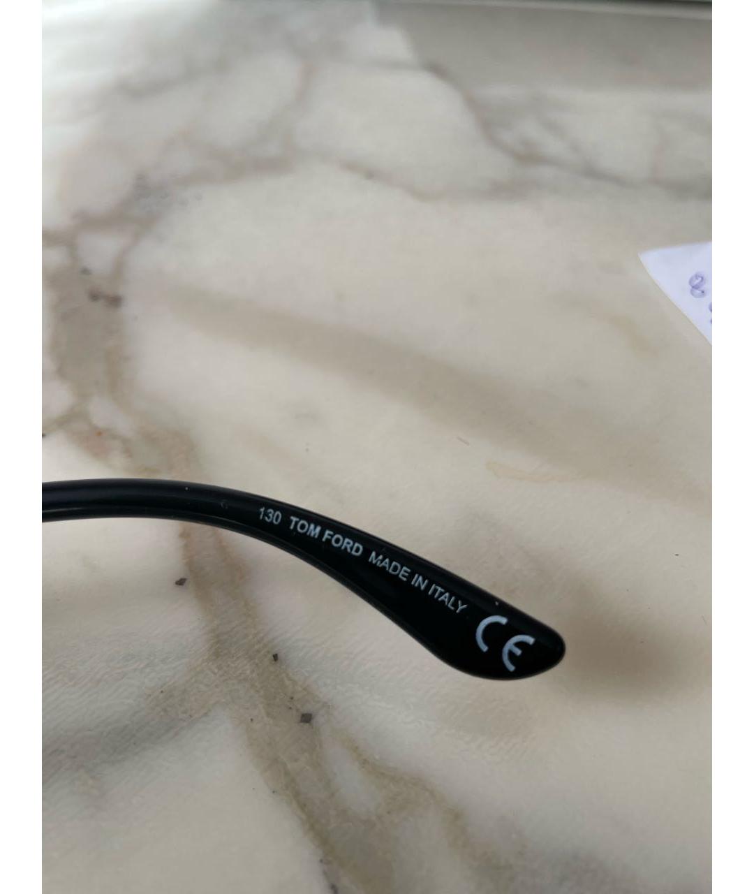 TOM FORD Черные пластиковые солнцезащитные очки, фото 6