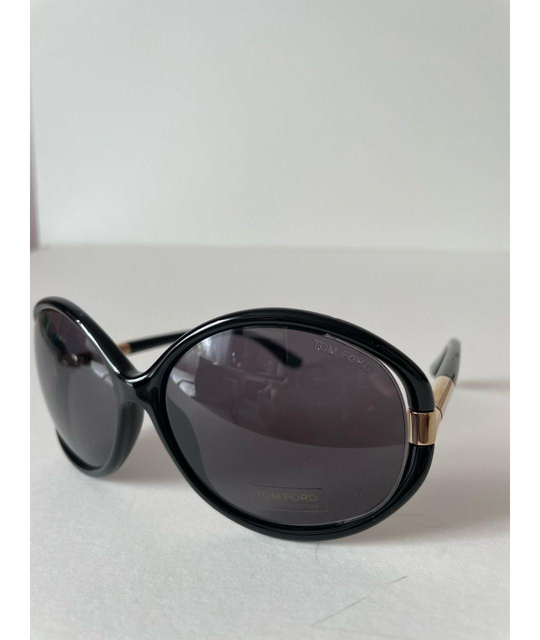 TOM FORD Черные пластиковые солнцезащитные очки, фото 2