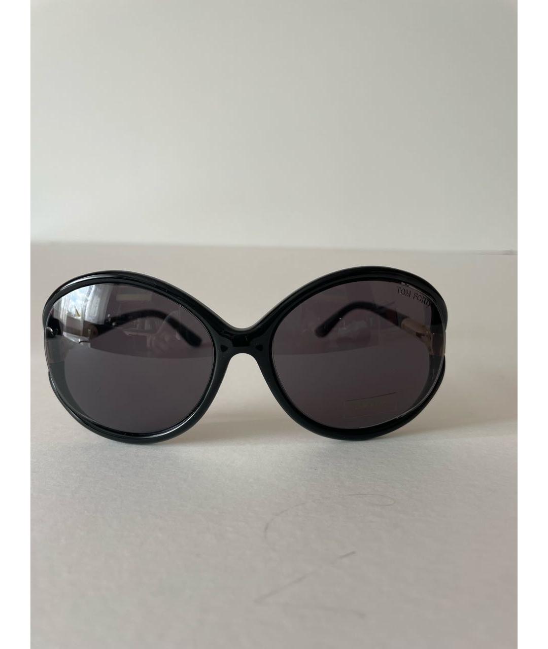 TOM FORD Черные пластиковые солнцезащитные очки, фото 8