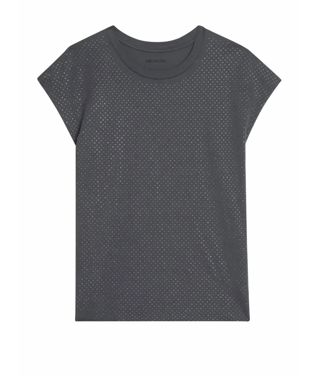 ZADIG & VOLTAIRE Серая хлопковая футболка, фото 1