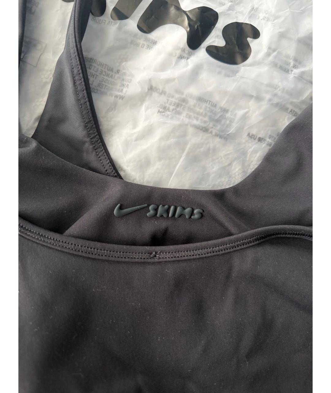 SKIMS Черная полиэстеровая майка, фото 4