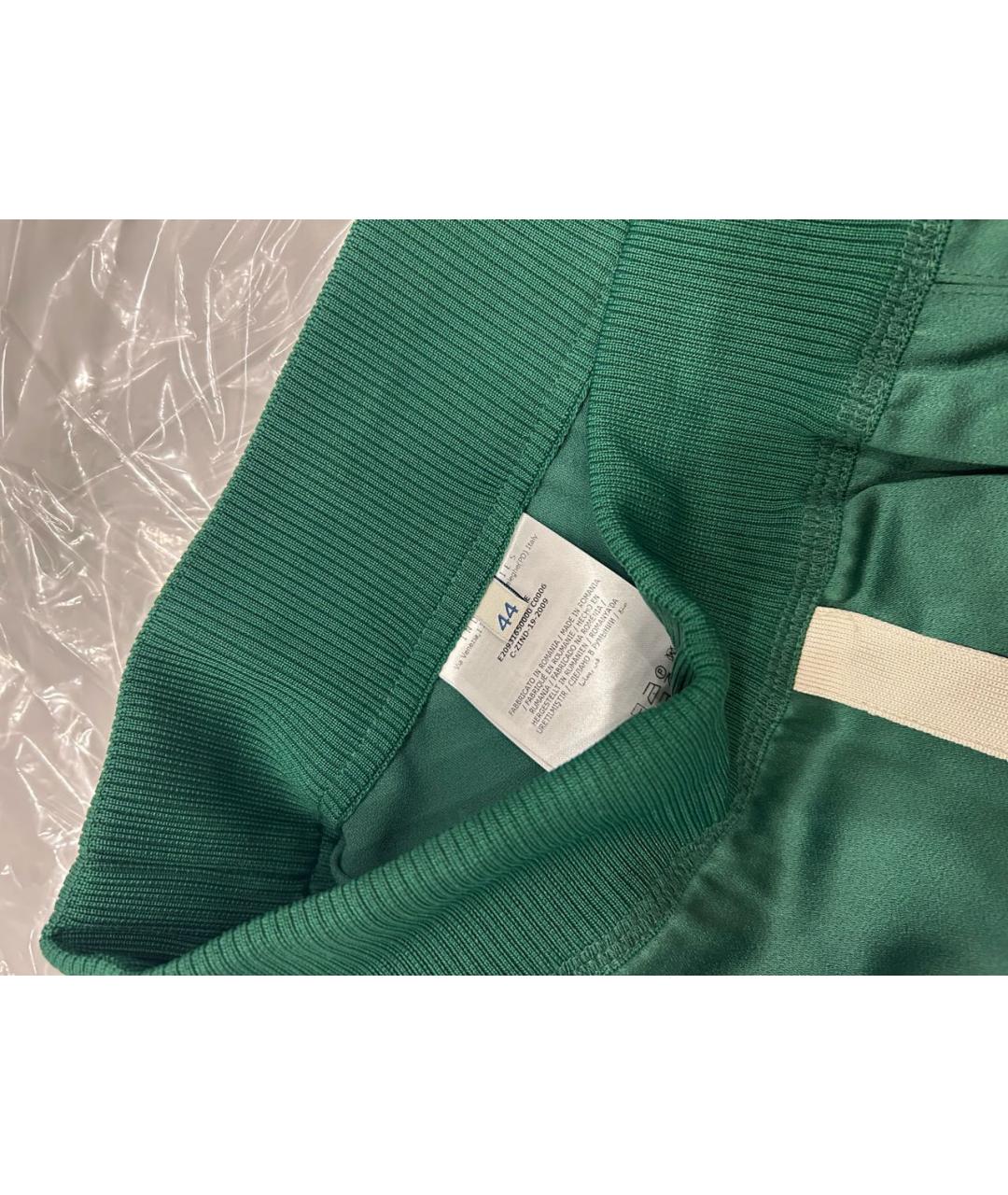 MONCLER Зеленые прямые брюки, фото 3
