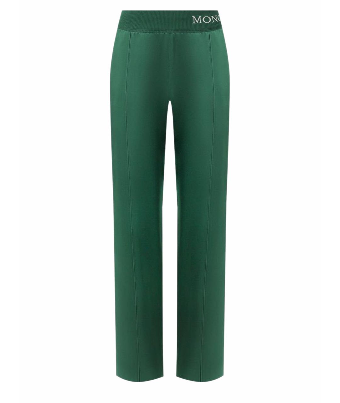 MONCLER Зеленые прямые брюки, фото 9