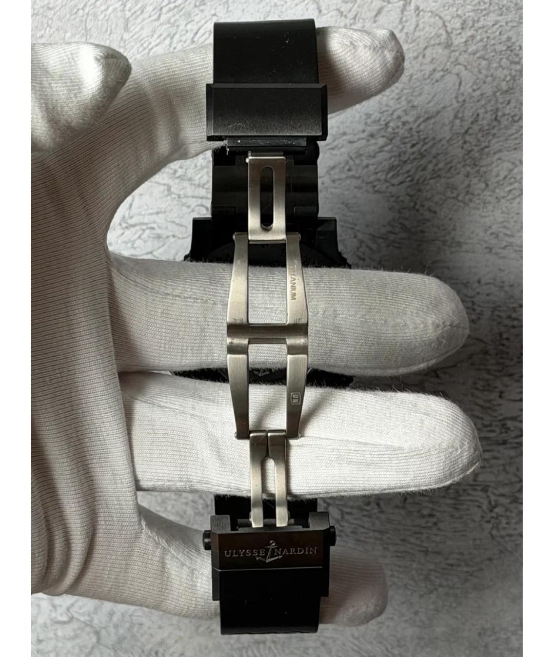 Ulysse Nardin Черные стальные часы, фото 5