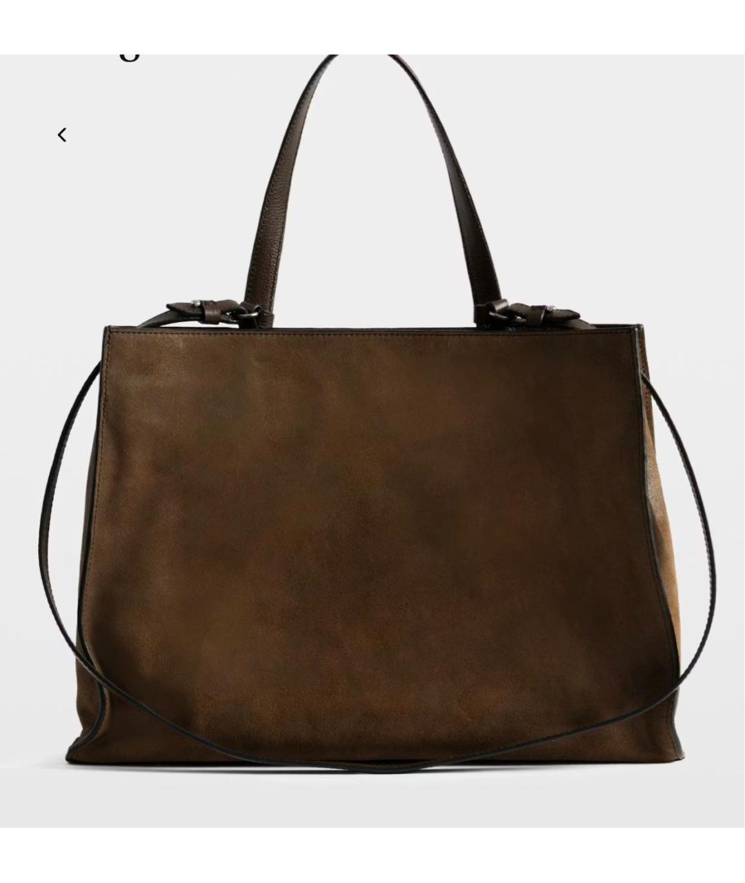 ZADIG & VOLTAIRE Коричневая замшевая сумка с короткими ручками, фото 2