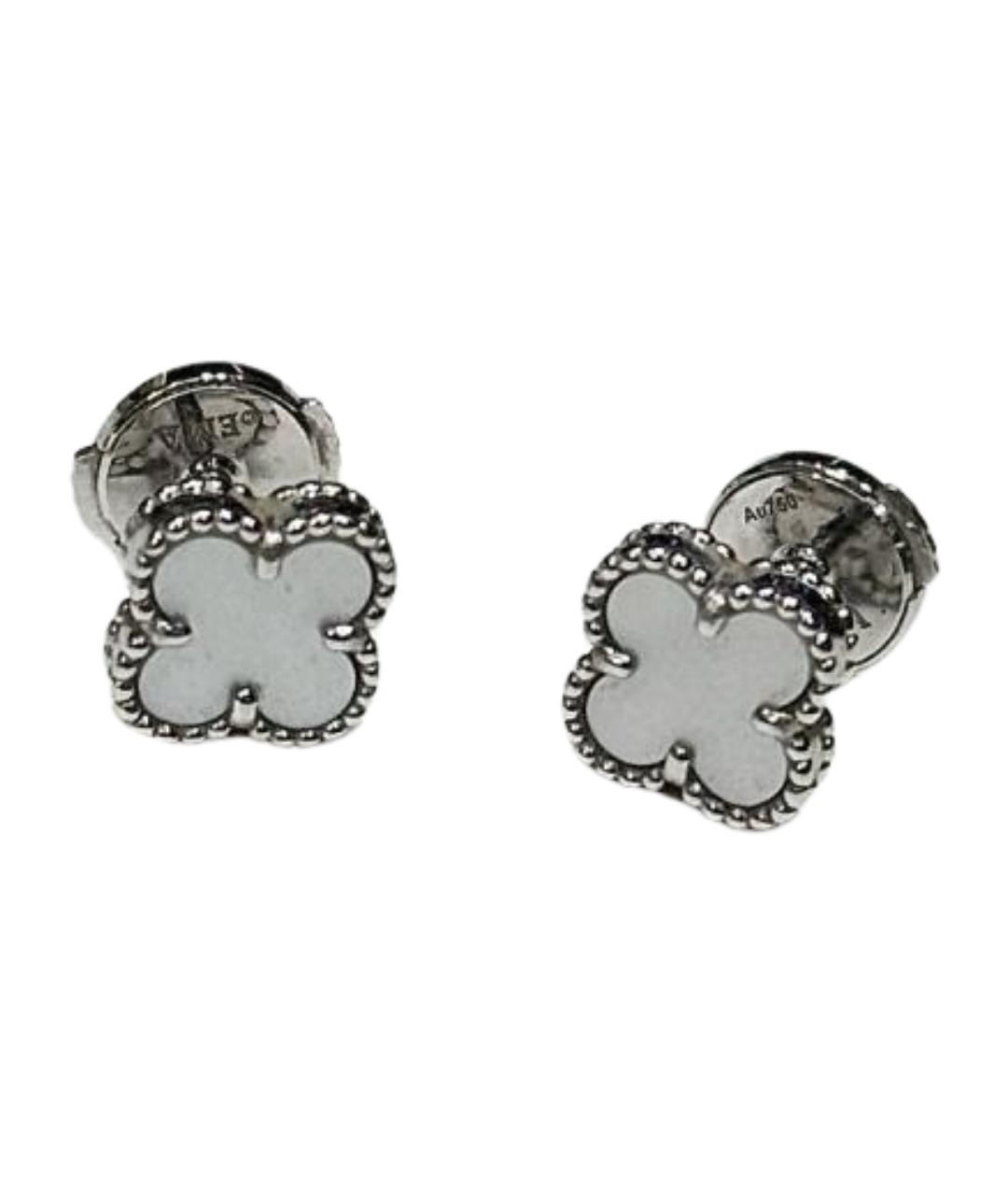 VAN CLEEF & ARPELS Серебряные серьги из белого золота, фото 1