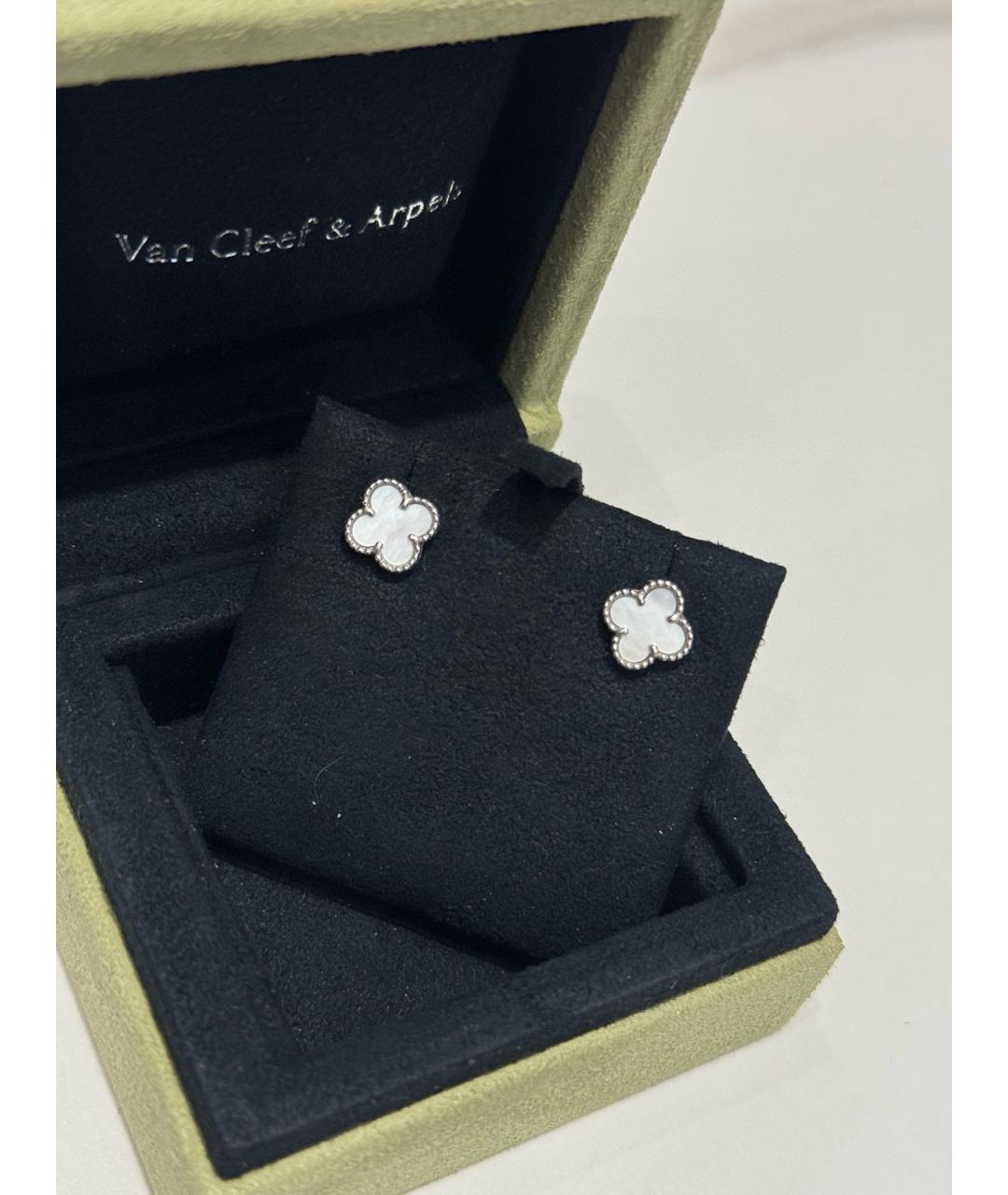 VAN CLEEF & ARPELS Серебряные серьги из белого золота, фото 3