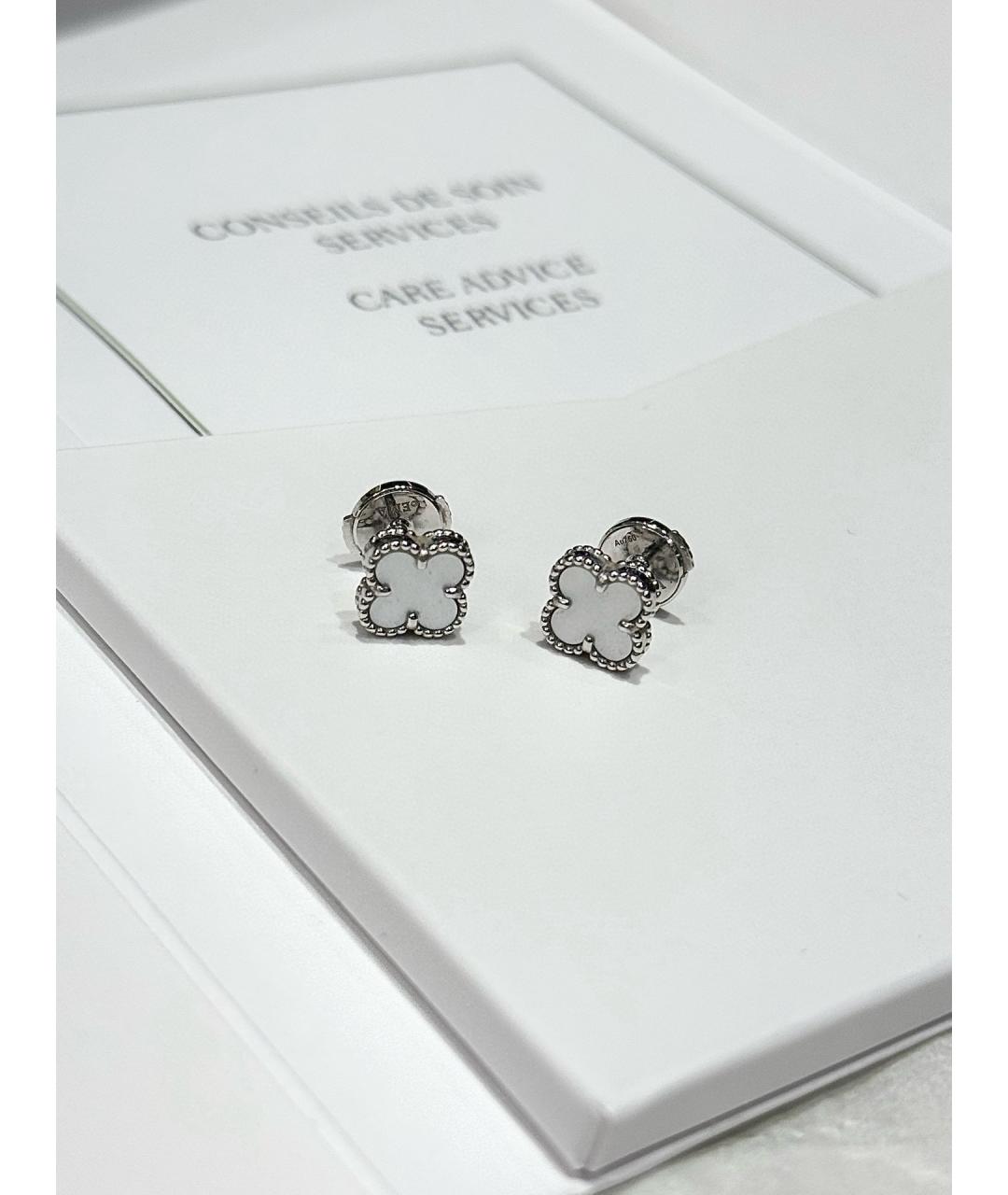 VAN CLEEF & ARPELS Серебряные серьги из белого золота, фото 9
