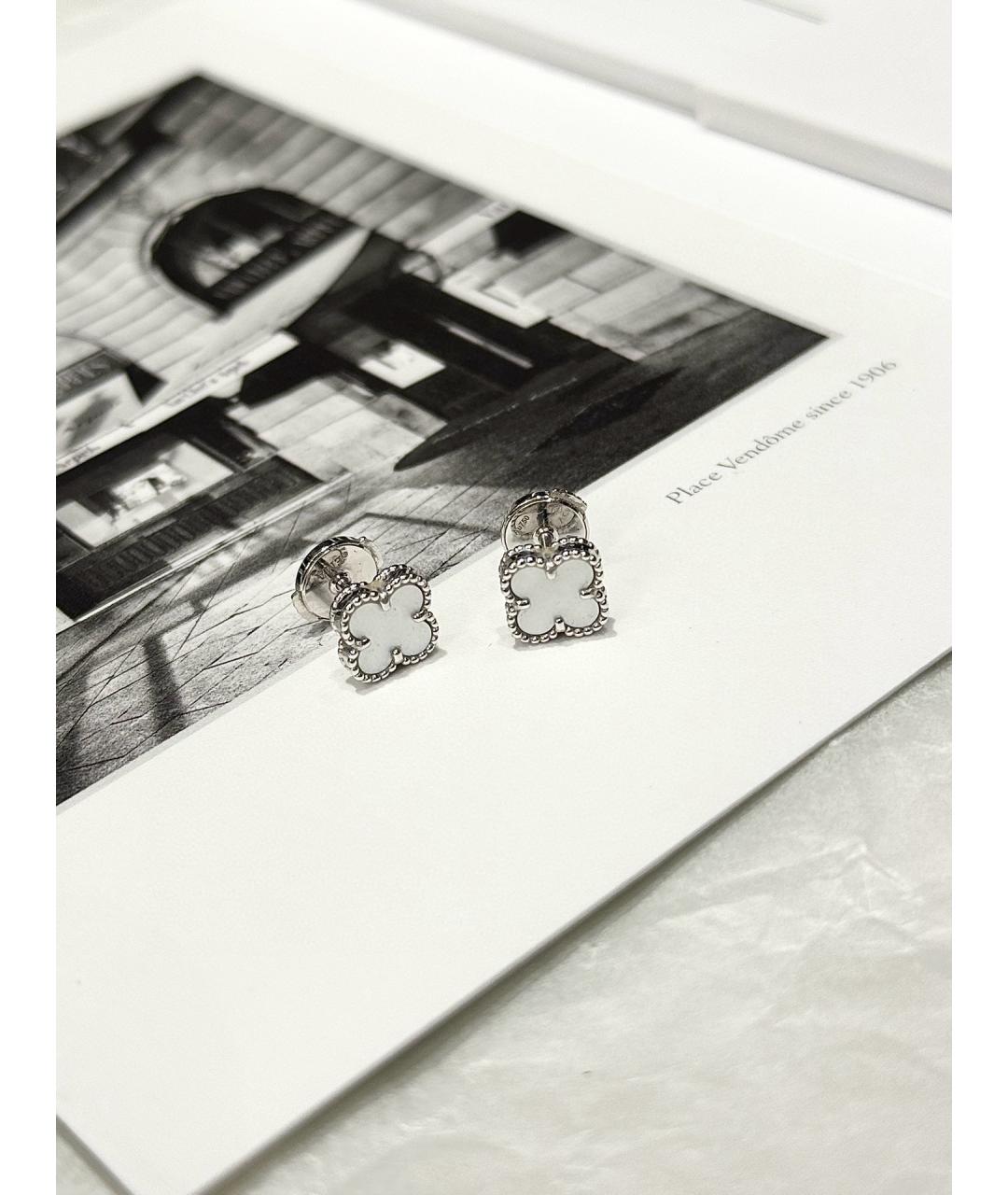 VAN CLEEF & ARPELS Серебряные серьги из белого золота, фото 5