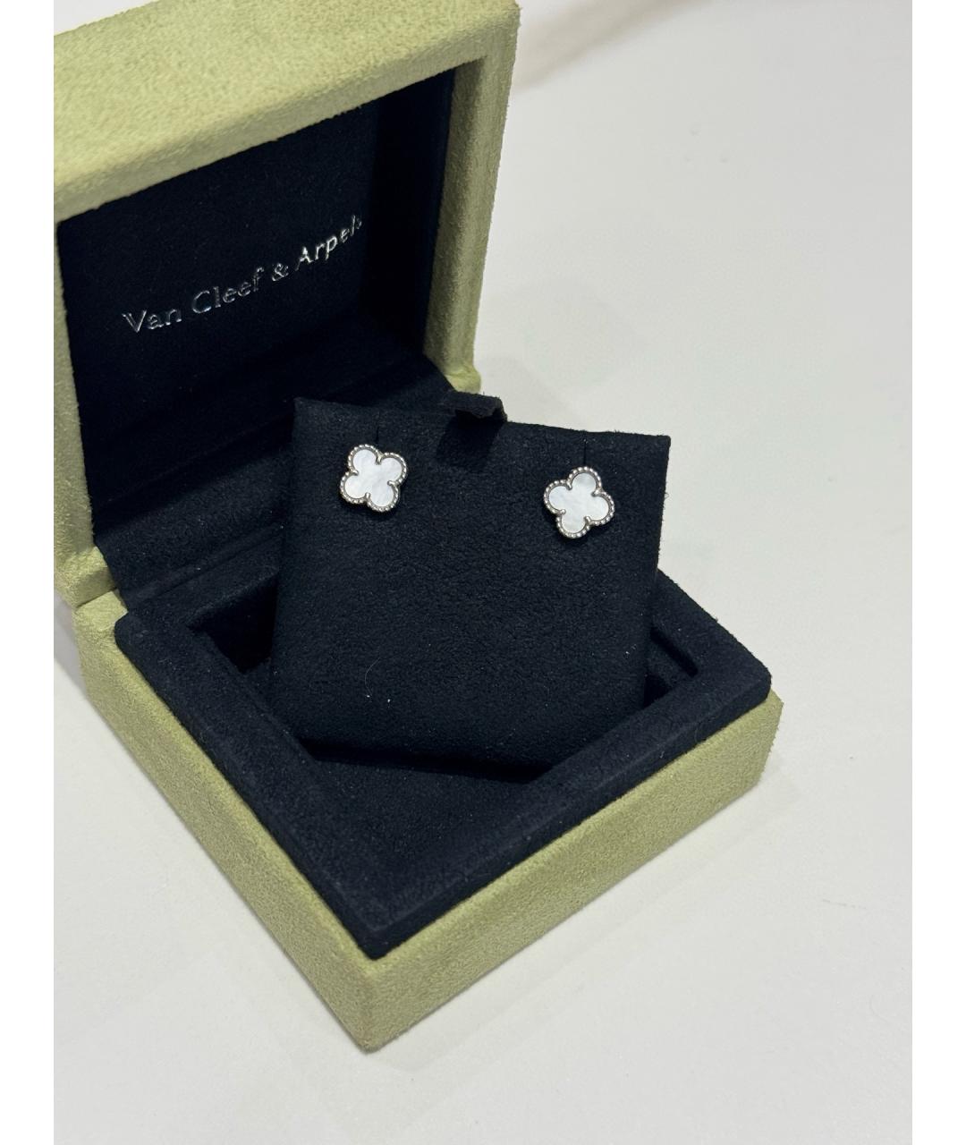 VAN CLEEF & ARPELS Серебряные серьги из белого золота, фото 4
