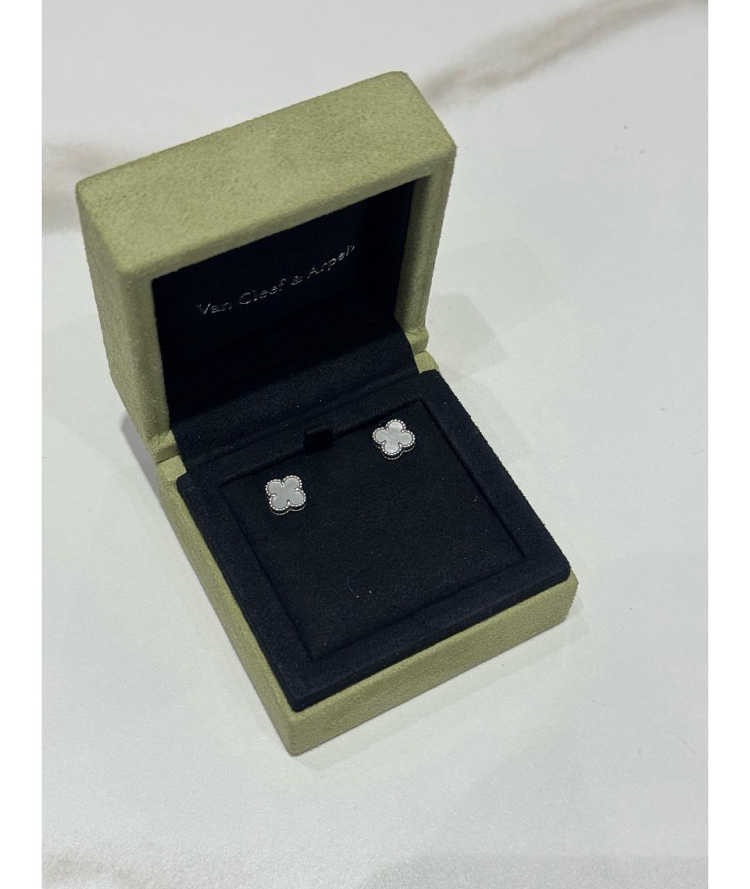 VAN CLEEF & ARPELS Серебряные серьги из белого золота, фото 2