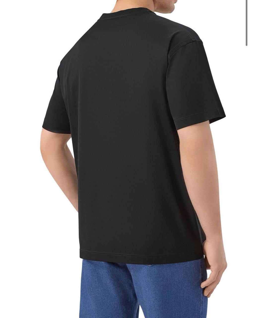 ZILLI Черная хлопковая футболка, фото 3