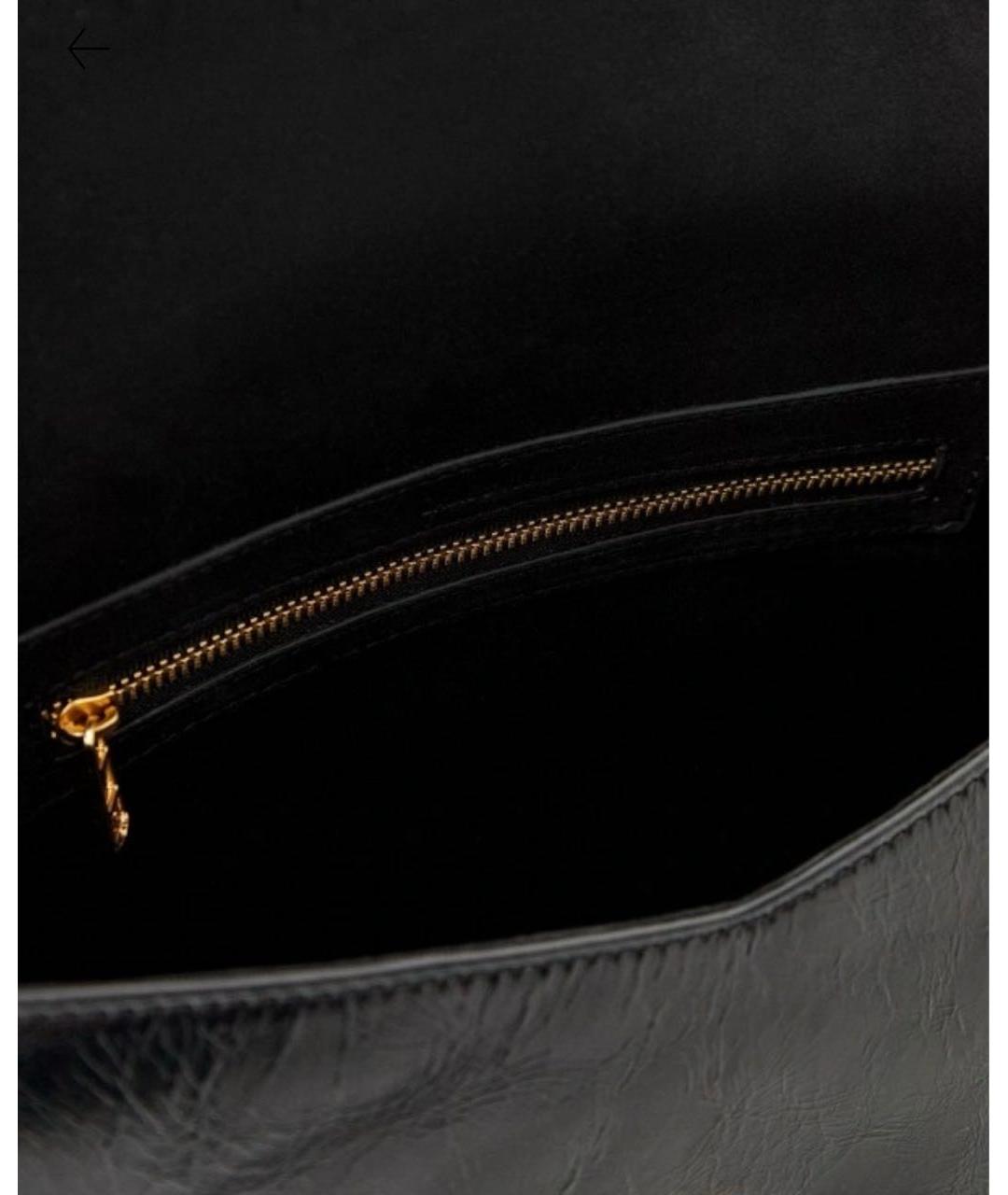 ZADIG & VOLTAIRE Черная кожаная сумка через плечо, фото 4