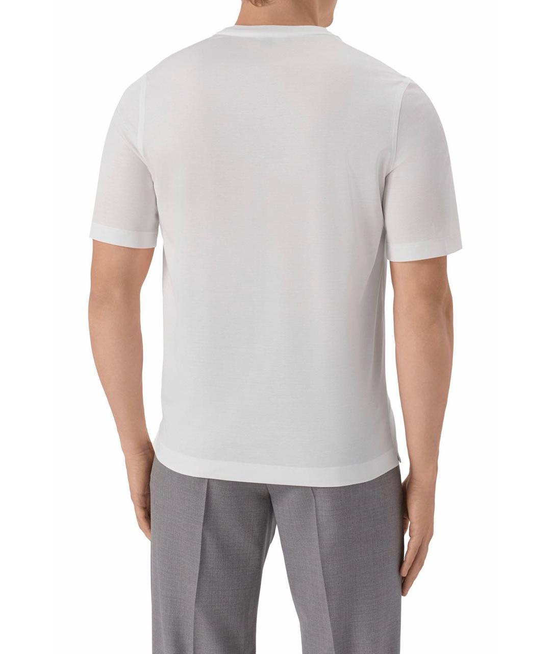 ZILLI Белая хлопковая футболка, фото 3