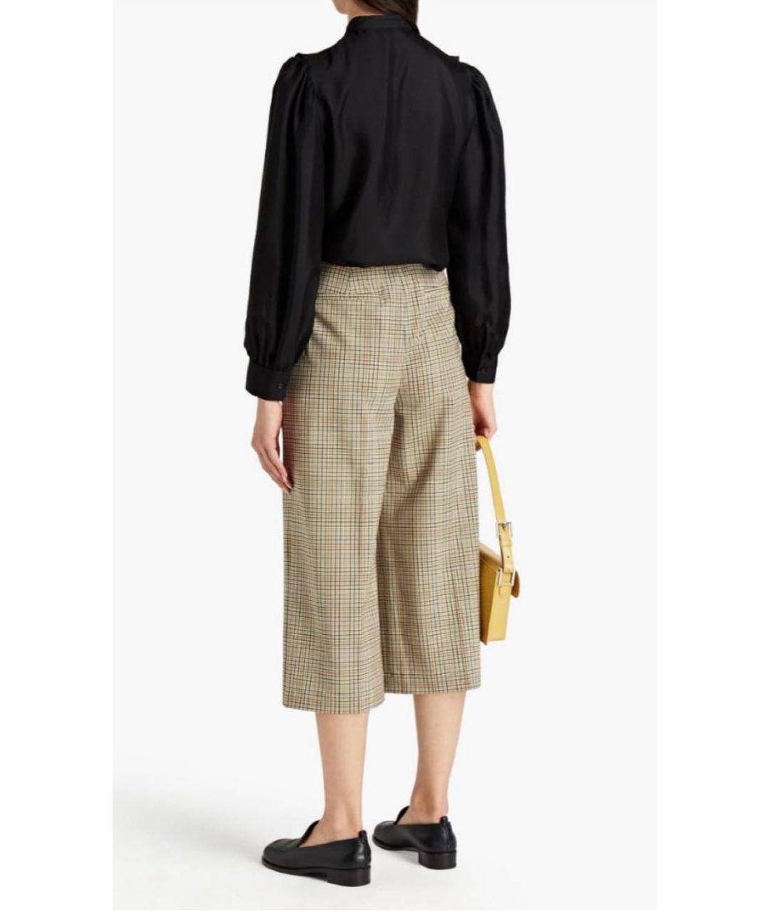 SANDRO Черная шелковая блузы, фото 7