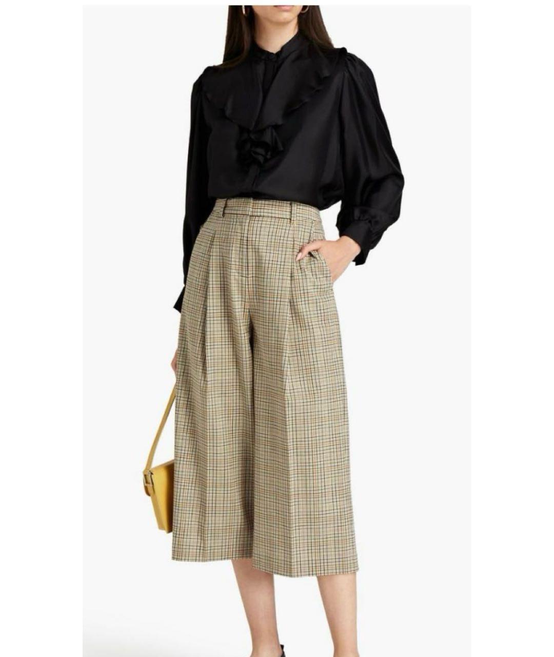 SANDRO Черная шелковая блузы, фото 6