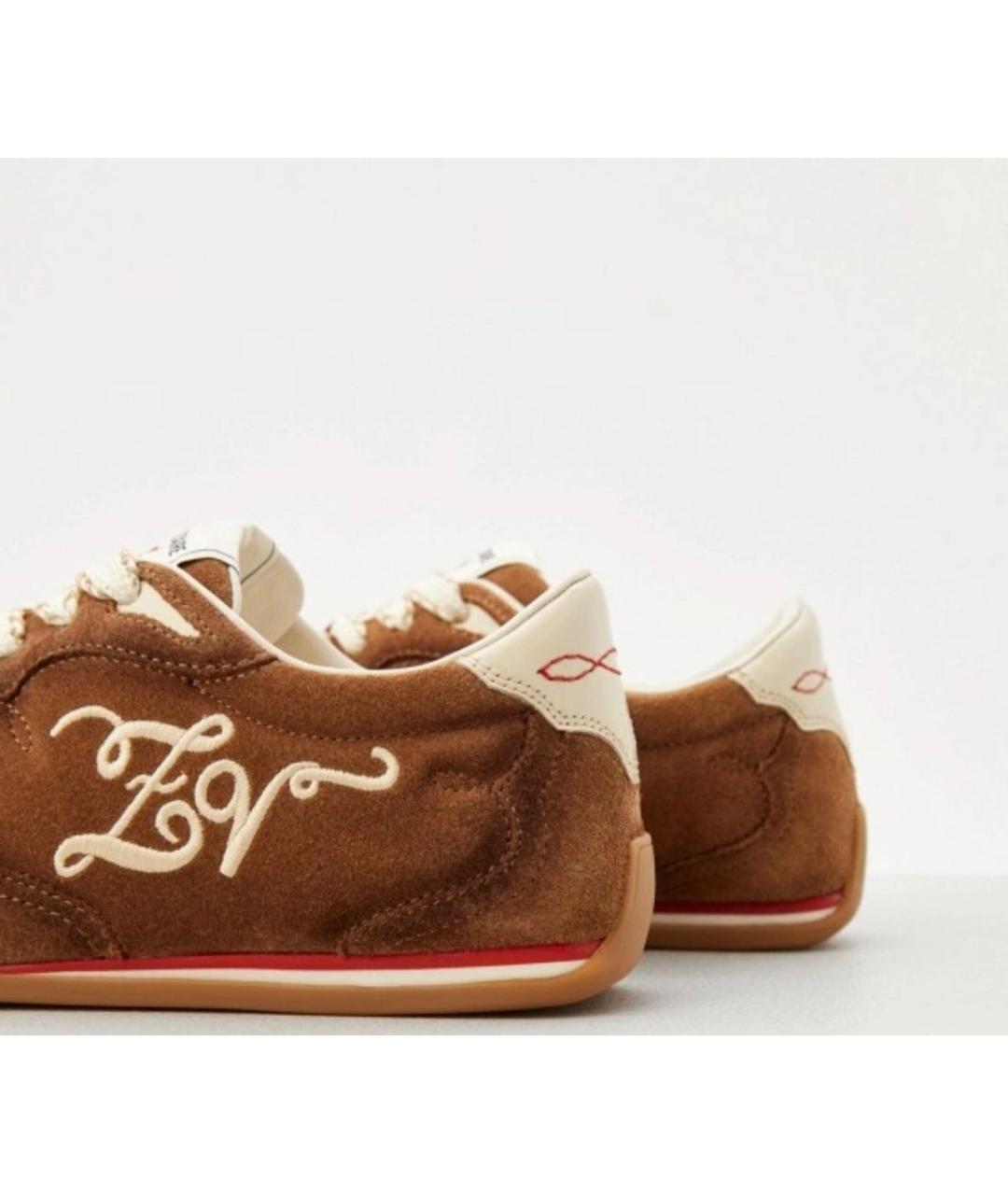 ZADIG & VOLTAIRE Коричневые замшевые кеды, фото 4