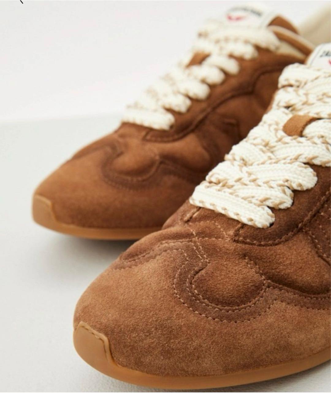 ZADIG & VOLTAIRE Коричневые замшевые кеды, фото 3