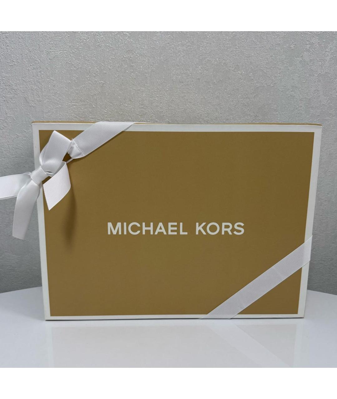 MICHAEL KORS Черная кожаная сумка через плечо, фото 6