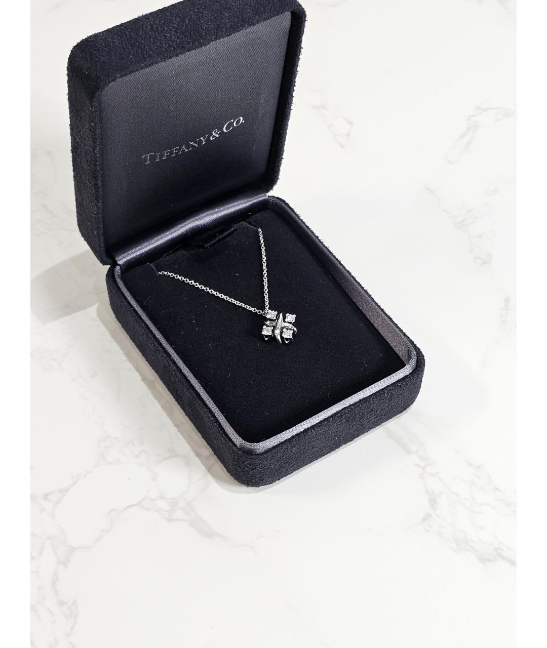 TIFFANY&CO Серебряное платиновое колье, фото 2