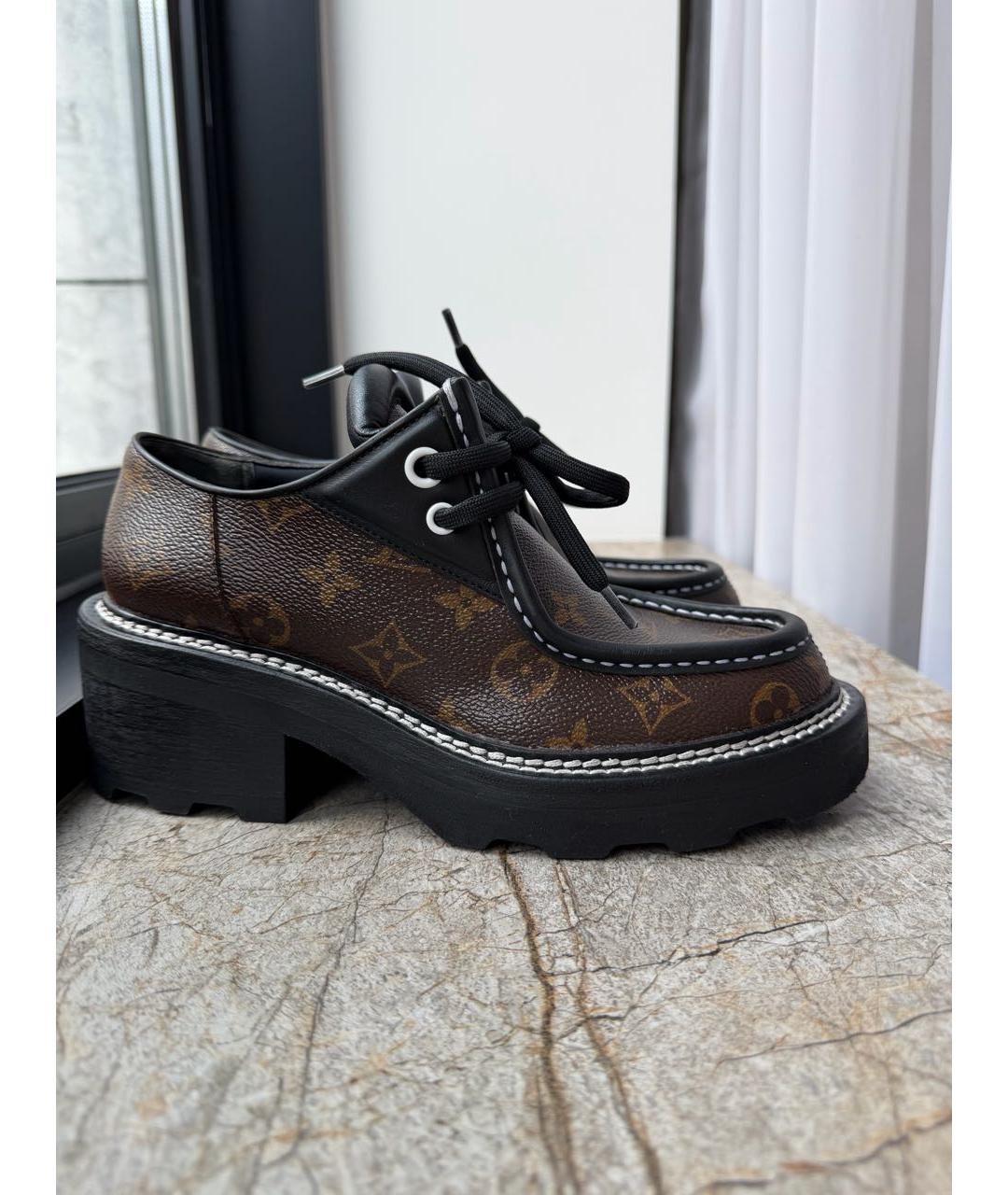 LOUIS VUITTON Коричневые брогги и оксфорды, фото 9