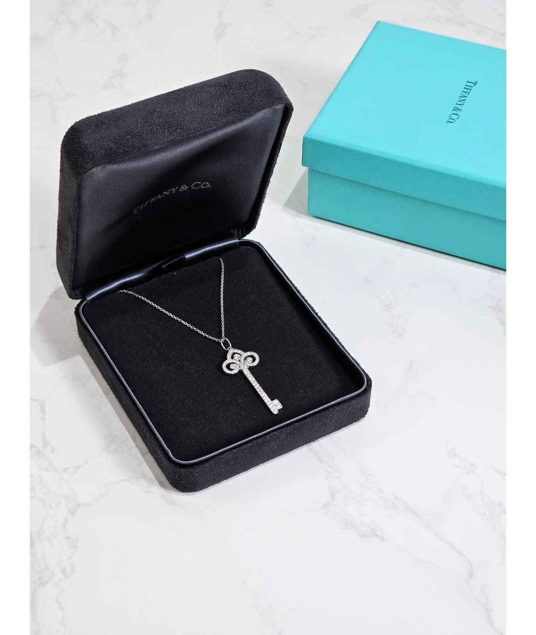 TIFFANY&CO Серебряное платиновое колье, фото 2